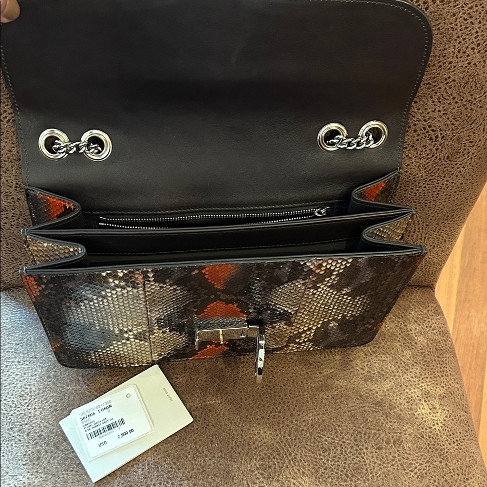 Gucci Python Pattern Shoulder Bag - Black, Brown,… - image 3